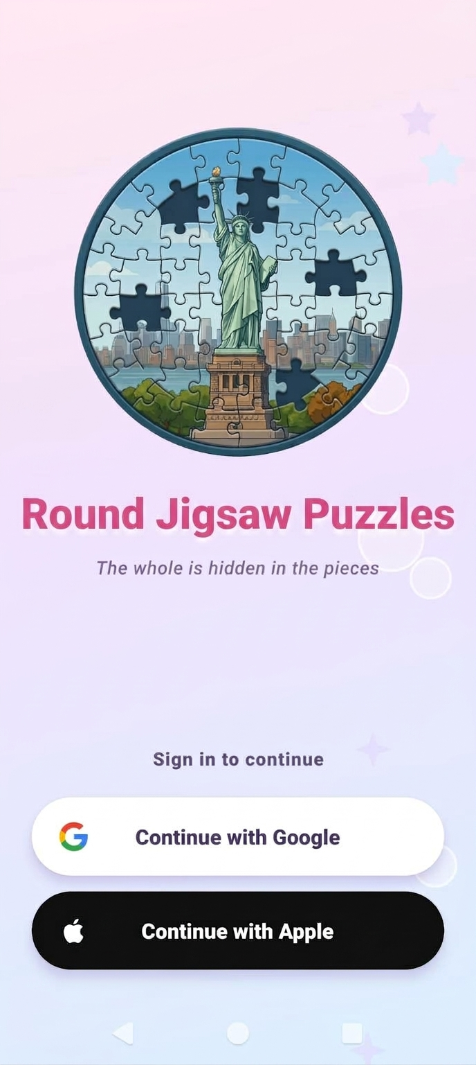 Round Jigsaw Puzzles gameplay